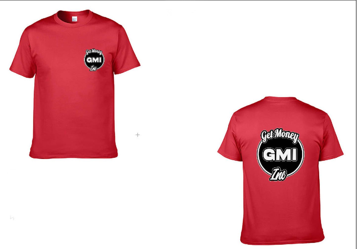 Red “Get Money” Traditional T-shirt